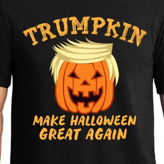 Trumpkin Donald Trump Halloween Make Halloween Great Again Gift Pajama Set