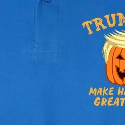 Trumpkin Donald Trump Halloween Make Halloween Great Again Gift Softstyle Adult Sport Polo