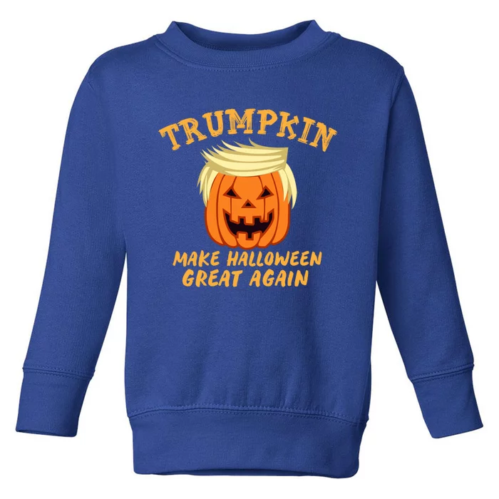 Trumpkin Donald Trump Halloween Make Halloween Great Again Gift Toddler Sweatshirt