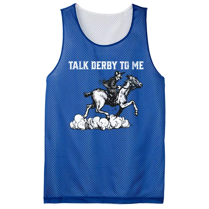 Talk Derby To Me Horse Racing Funny Derby Day Mesh Reversible Basketball Jersey Tank