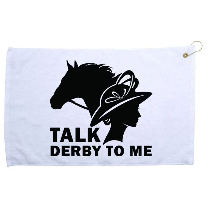 Talk Derby To Me Horse Racing Kentucky Grommeted Golf Towel