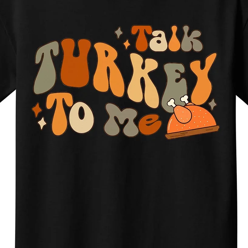 Thanksgiving Day Turkey Talk Festive Attire Kids T-Shirt