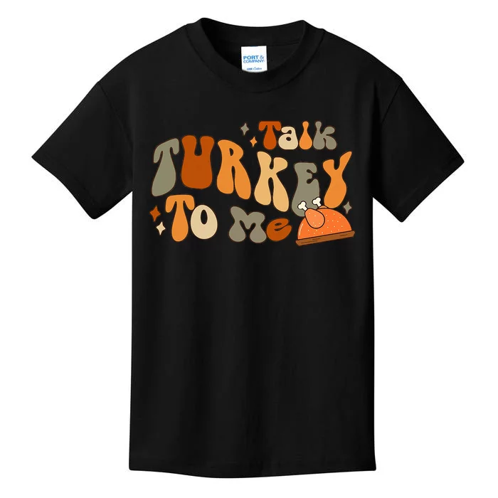 Thanksgiving Day Turkey Talk Festive Attire Kids T-Shirt