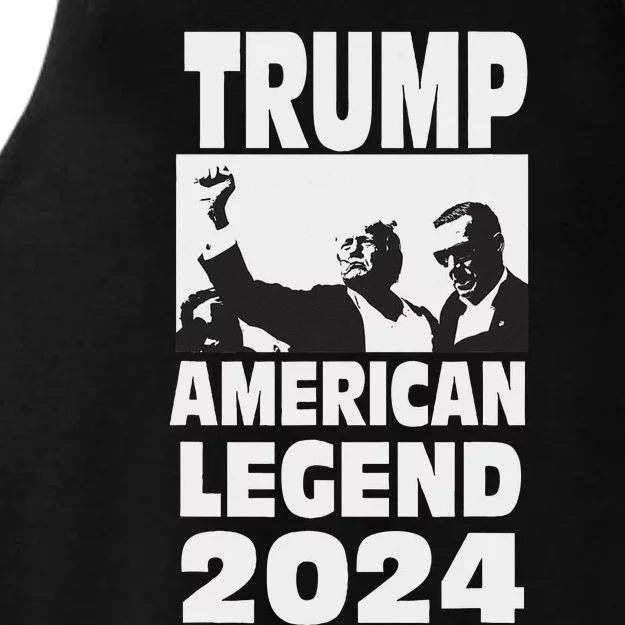 Teflon Don Trump 2024 Bulletproof Legend Design Ladies Tri-Blend Wicking Tank