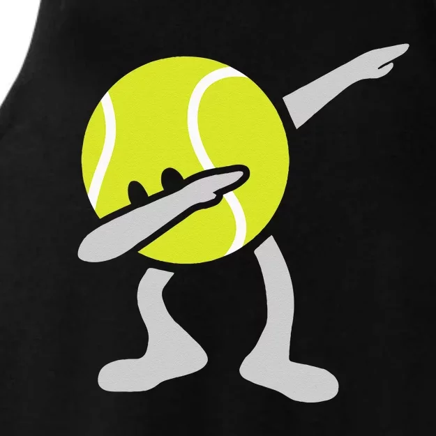 Tennis Dabbing Tennis Ball Tennis Player Ball Sport Gift Ladies Tri-Blend Wicking Tank