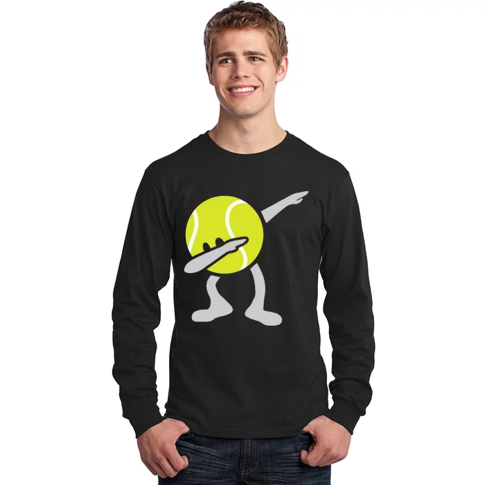 Tennis Dabbing Tennis Ball Tennis Player Ball Sport Gift Long Sleeve Shirt