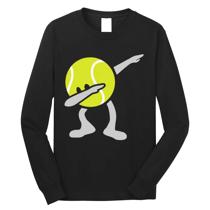 Tennis Dabbing Tennis Ball Tennis Player Ball Sport Gift Long Sleeve Shirt