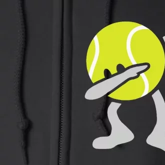 Tennis Dabbing Tennis Ball Tennis Player Ball Sport Gift Full Zip Hoodie