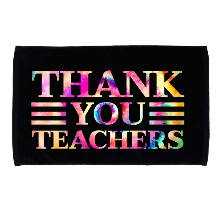 Tie Dye Thank You Teachers For Moms Dads Teens Graduation Cute Gift Microfiber Hand Towel