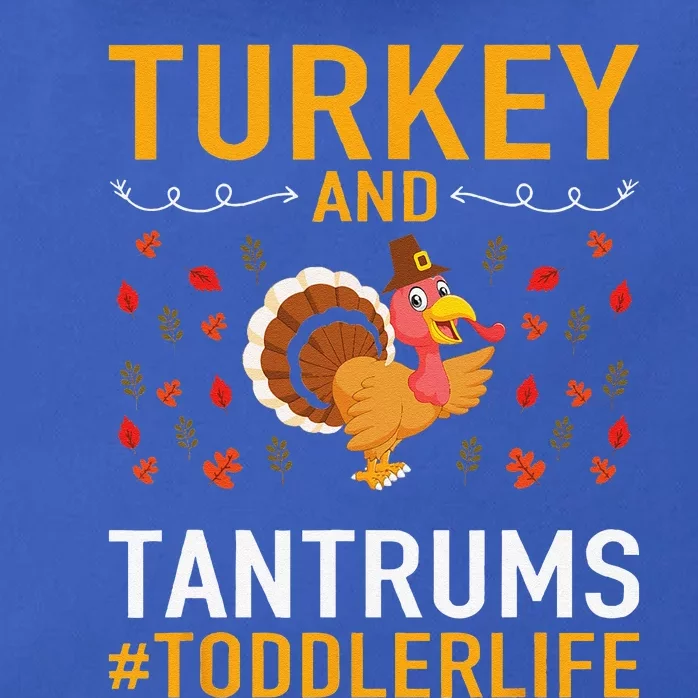 Thanksgiving Design Turkey And Tantrums Life Zip Tote Bag