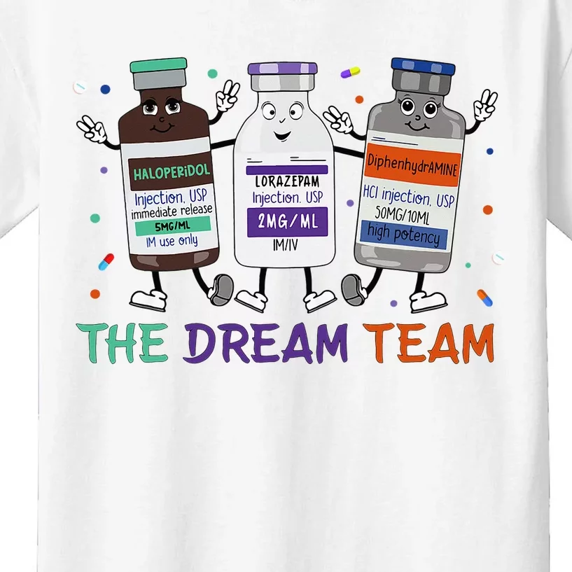 The Dream Team Retro Groovy B52 Nurse Medical Nursing Psych Kids T