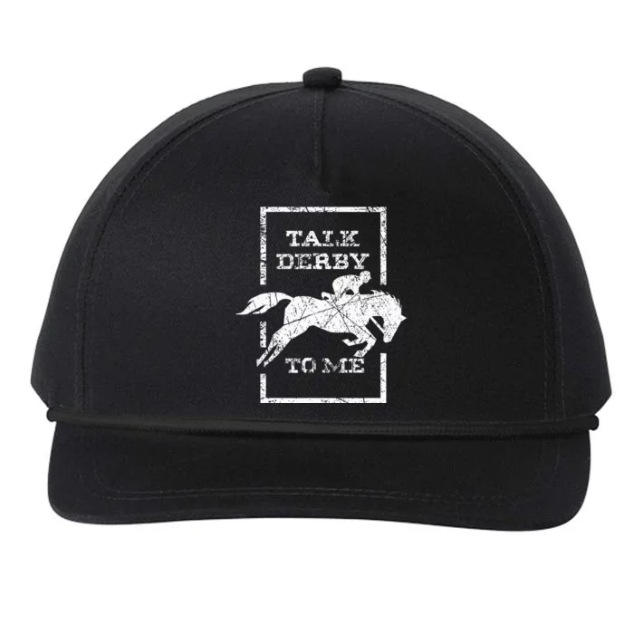 Talk Derby To Me Racing Day Snapback Five-Panel Rope Hat