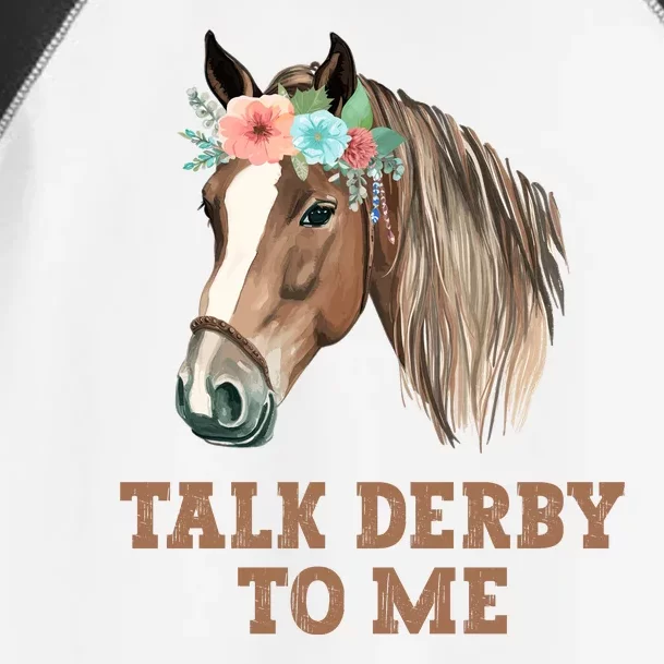 Talk Derby To Me Horse Racing Toddler Fine Jersey T-Shirt