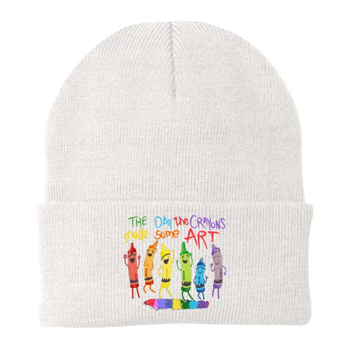 The Day The Crayons Made Some ART Teacher Art Knit Cap Winter Beanie