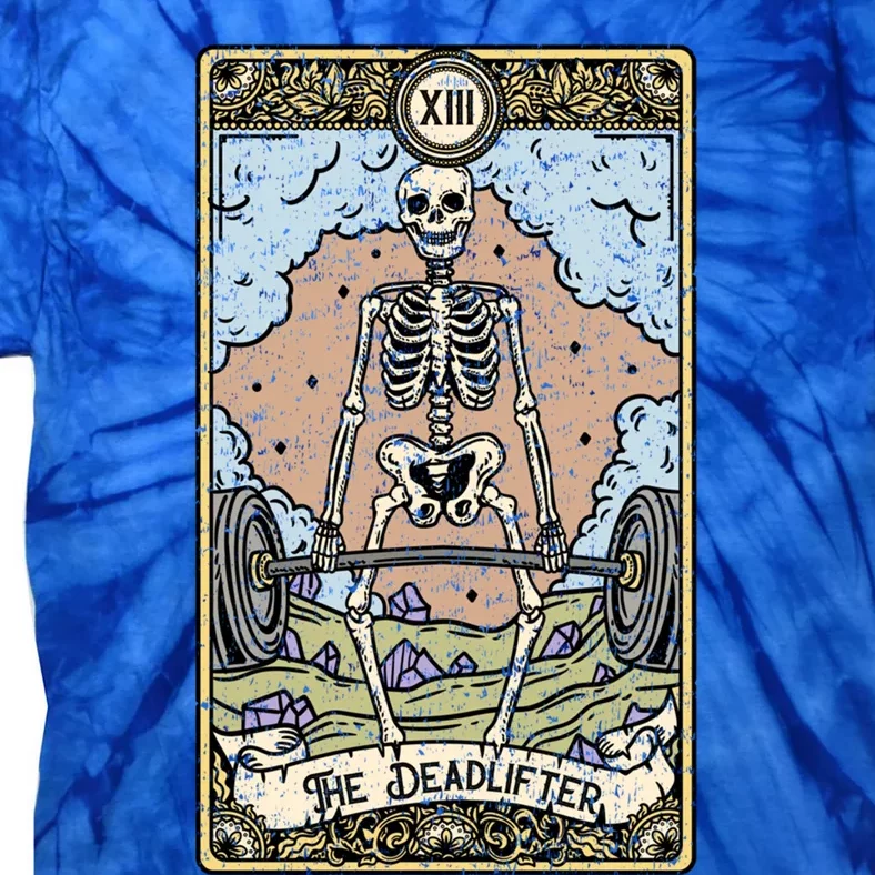 The Deadlifter Tarot Card I Fortune Teller I Deadlift Cool Gift Tie-Dye T-Shirt