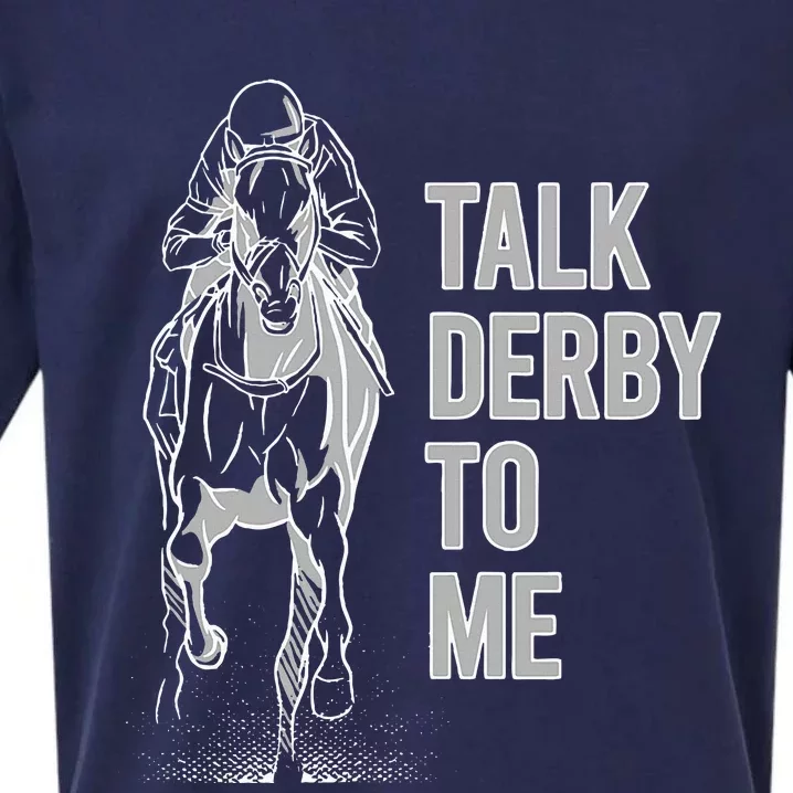 Talk Derby To Me Horse Racing Sueded Cloud Jersey T-Shirt