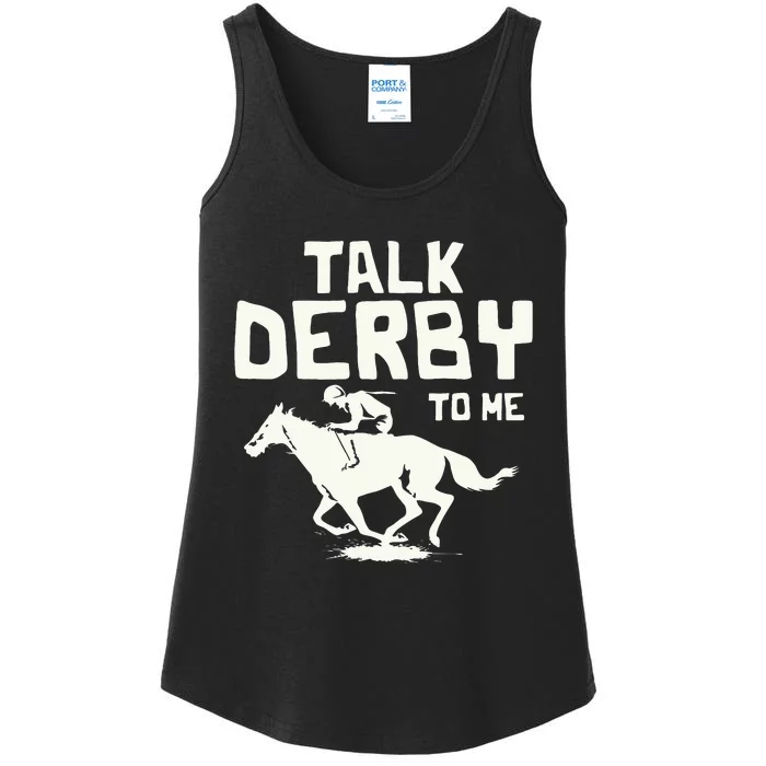 Talk Derby To Me Racing Day Ladies Essential Tank