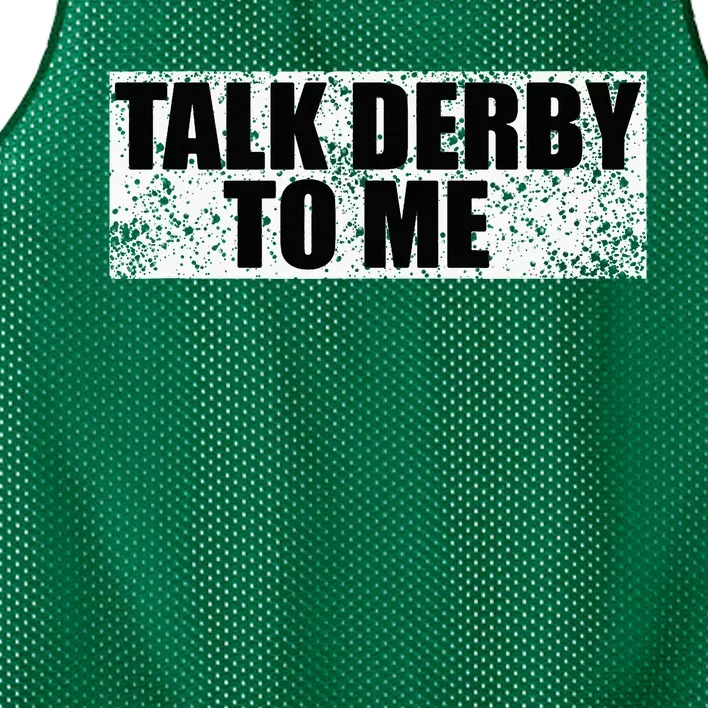 Talk Derby To Me Funny Horse Racing Derby Jockey Mesh Reversible Basketball Jersey Tank