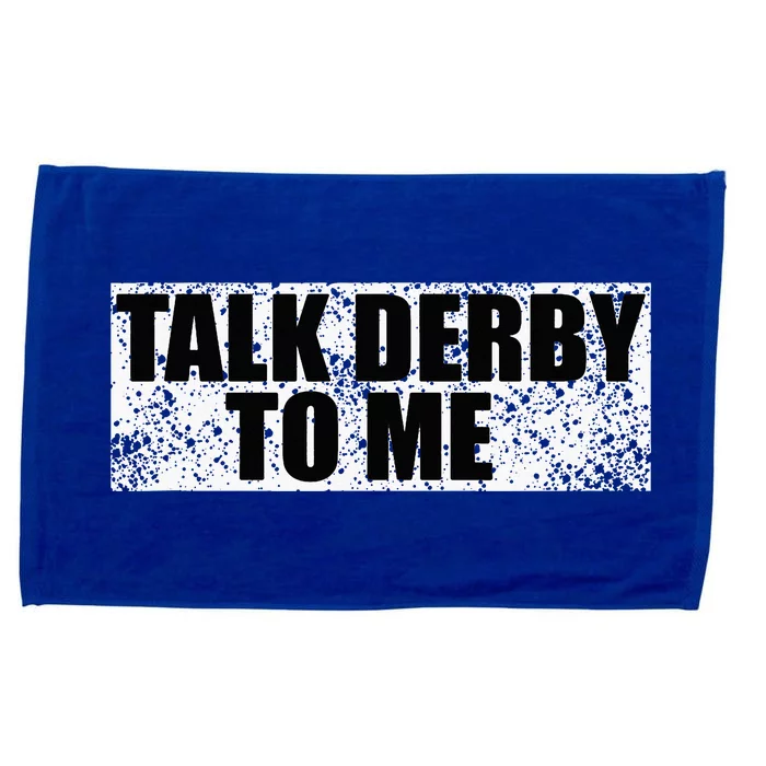 Talk Derby To Me Funny Horse Racing Derby Jockey Microfiber Hand Towel