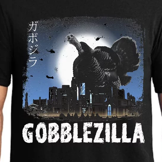 Turkey Day Thanksgiving Gobblezilla Pajama Set