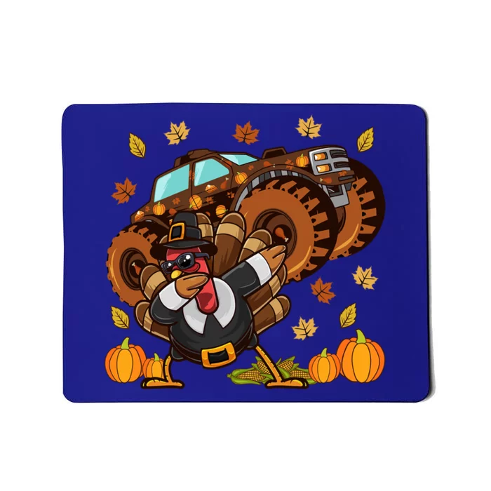 Thanksgiving Dabbing Turkey Monster Truck Gift Mousepad