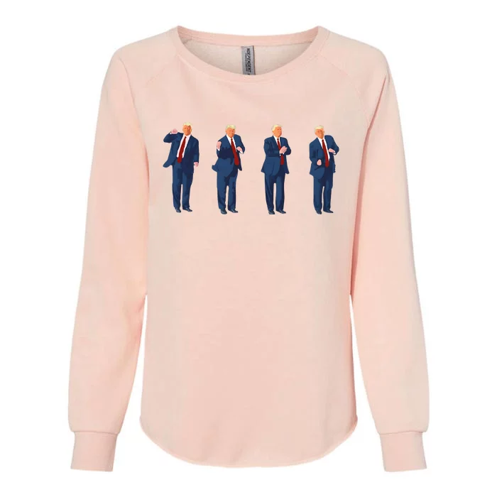 Trump Dance Womens California Wash Sweatshirt