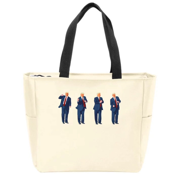 Trump Dance Zip Tote Bag