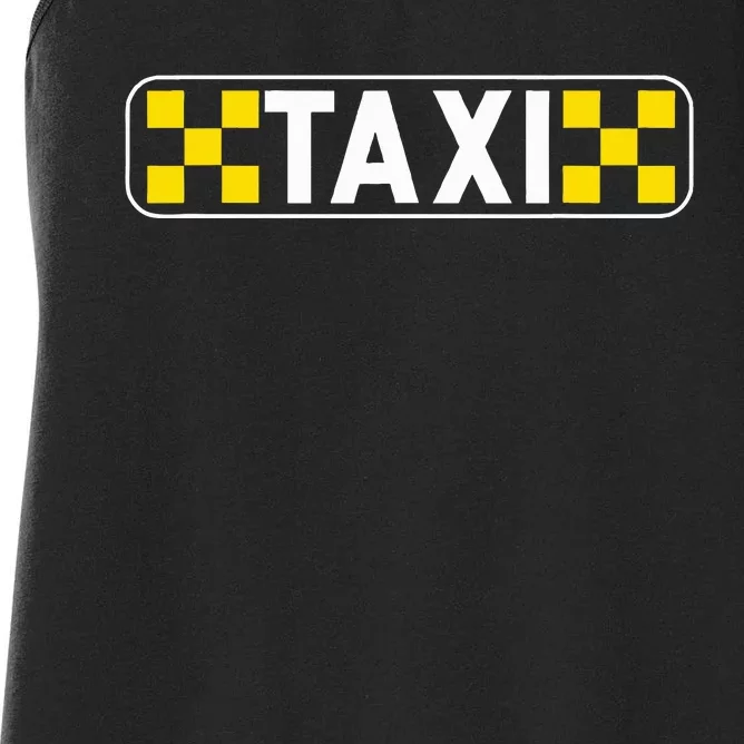 Taxi Driver Taxi Passengers Women's Racerback Tank