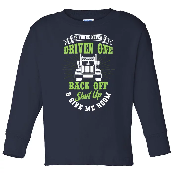 Truck Driver Trucker Truckie Vehicle LGV Driving Teamster Toddler Long Sleeve Shirt