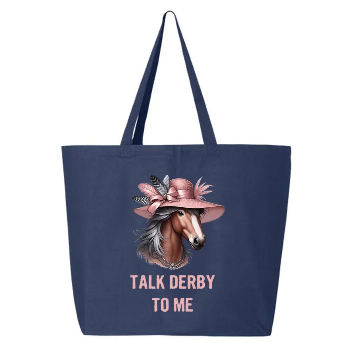 Talk Derby To Me Funny Horse Derby Day 25L Jumbo Tote