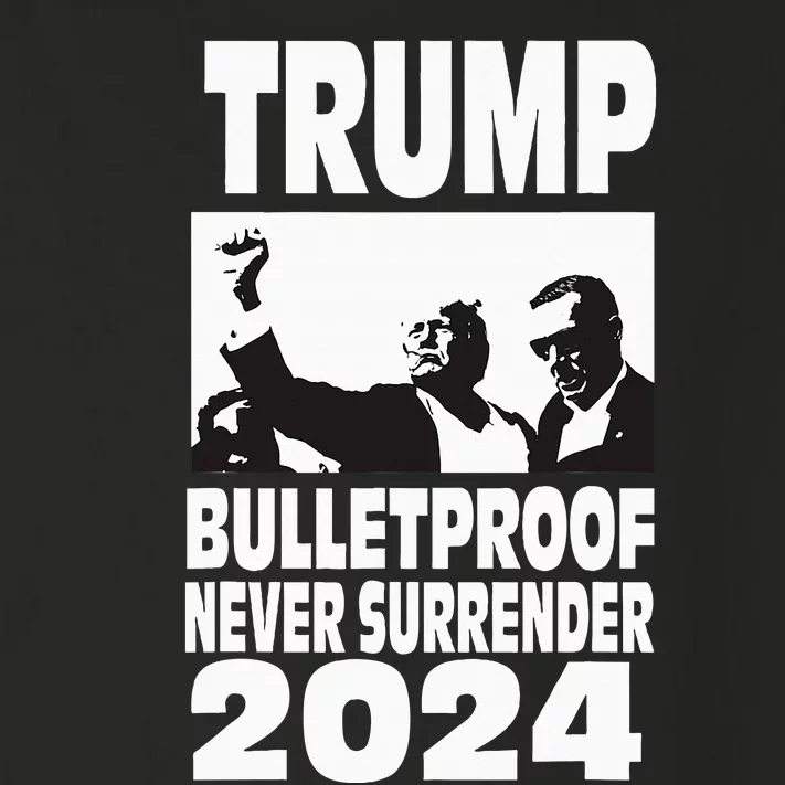 Teflon Don Trump 2024 Bulletproof Never Surrender Legend Toddler Long Sleeve Shirt