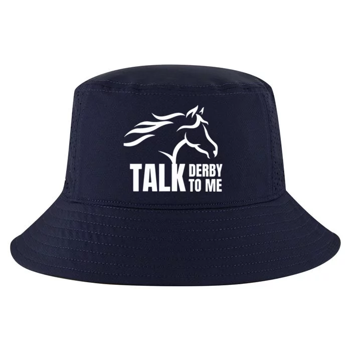 Talk Derby To Me Funny Horse Racing Gift. Cool Comfort Performance Bucket Hat