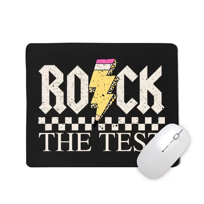 Testing Day Teacher Student Motivational Rock The Test Mousepad