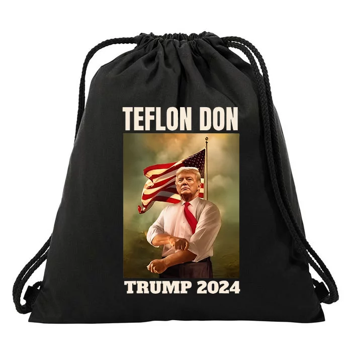 Teflon Don Trump 2024 Real Verdict November 5 2024 Drawstring Bag