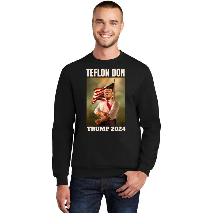 Teflon Don Trump 2024 Real Verdict November 5 2024 Tall Sweatshirt