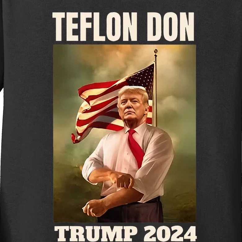 Teflon Don Trump 2024 Real Verdict November 5 2024 Kids Long Sleeve Shirt