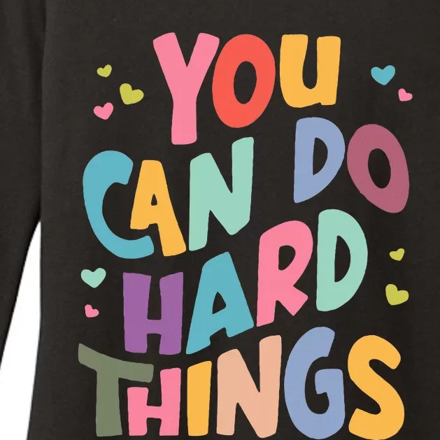 Test Day Teacher You Can Do Hard Things Womens CVC Long Sleeve Shirt