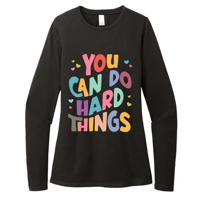 Test Day Teacher You Can Do Hard Things Womens CVC Long Sleeve Shirt