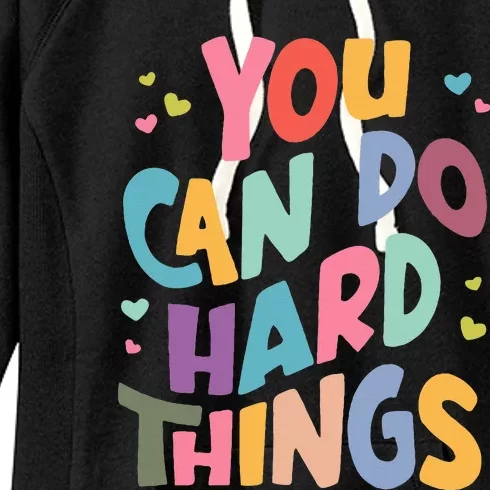 Test Day Teacher You Can Do Hard Things Women's Fleece Hoodie