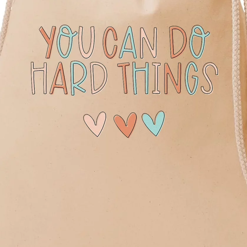 Test Day Teacher You Can Do Hard Things Drawstring Bag