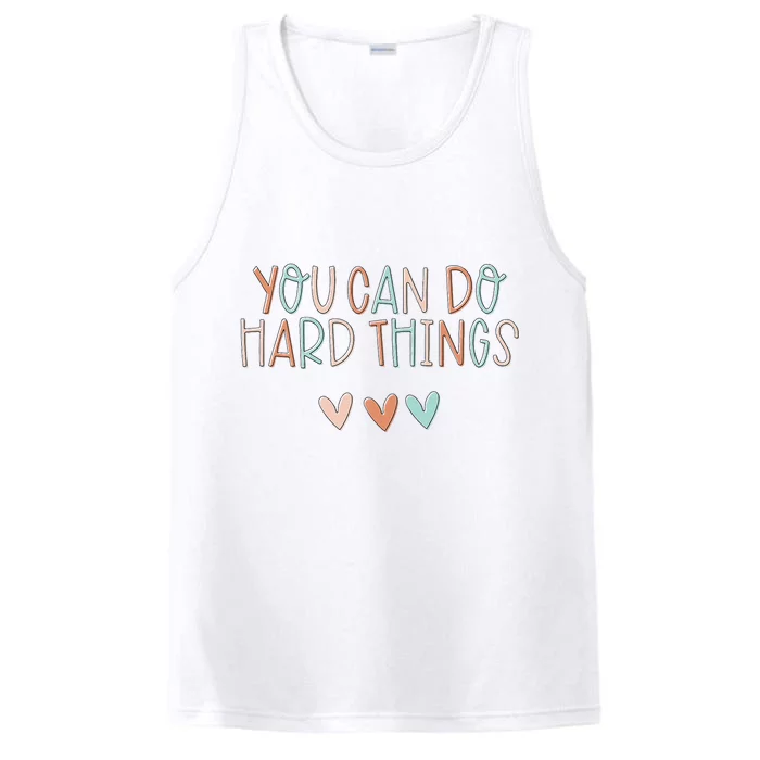 Test Day Teacher You Can Do Hard Things Performance Tank