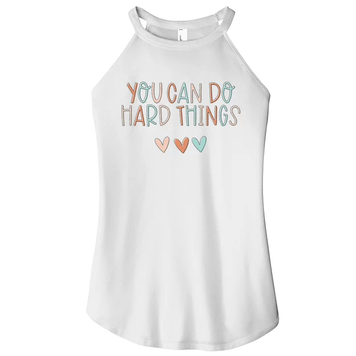 Test Day Teacher You Can Do Hard Things Women’s Perfect Tri Rocker Tank