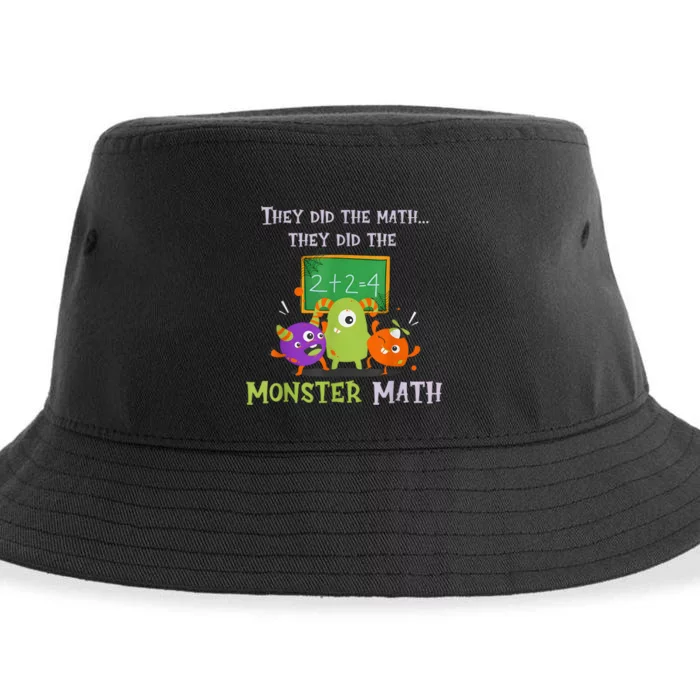 They Did The Math They Did The Monster Math Funny Sustainable Bucket Hat