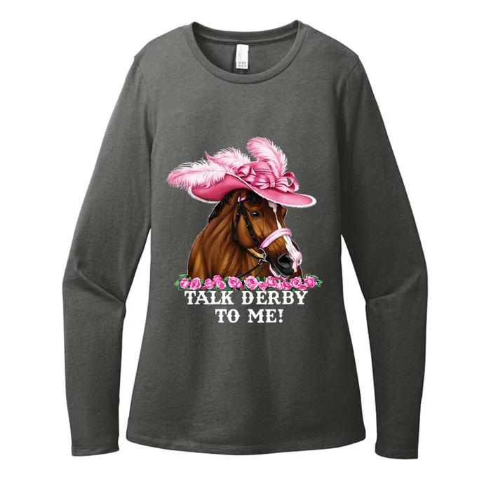 Talk Derby To Me Funny Horse Racing Lover On Derby Day Womens CVC Long Sleeve Shirt