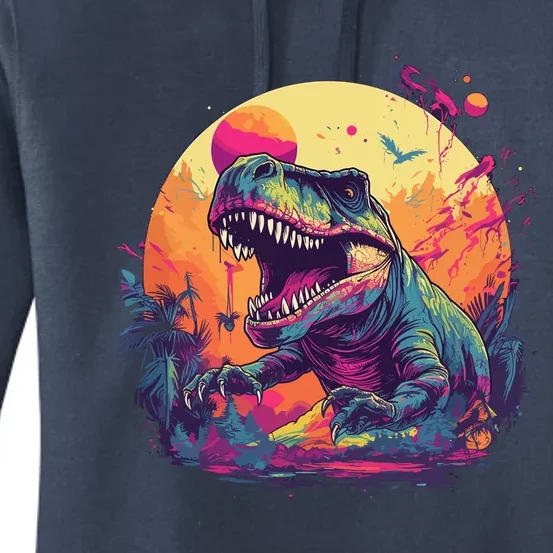 Trex Dinosaur Women's Pullover Hoodie