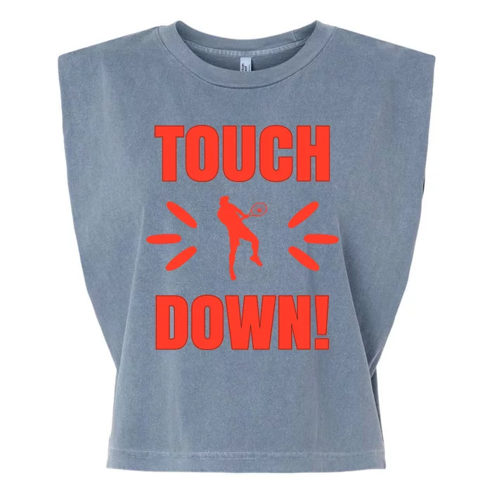 Touch Down Tennis Player Garment-Dyed Women's Muscle Tee