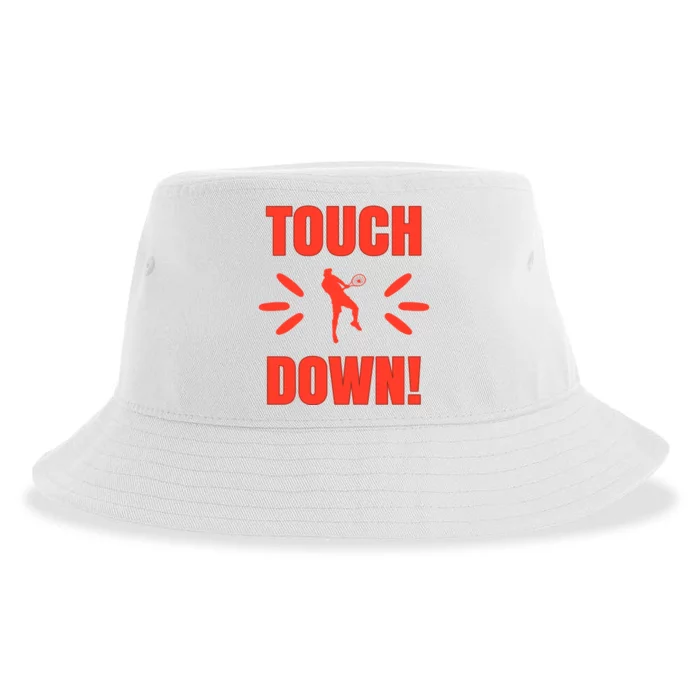 Touch Down Tennis Player Sustainable Bucket Hat