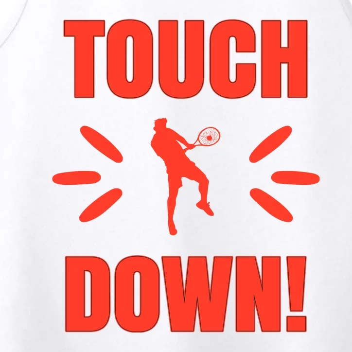 Touch Down Tennis Player Performance Tank