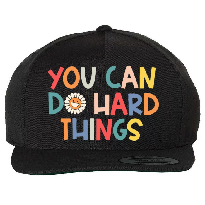 Test Day Teacher You Can Do Hard Things Wool Snapback Cap