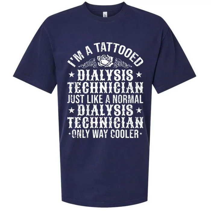 Tattooed Dialysis Tech Dialysis Technician Sueded Cloud Jersey T-Shirt